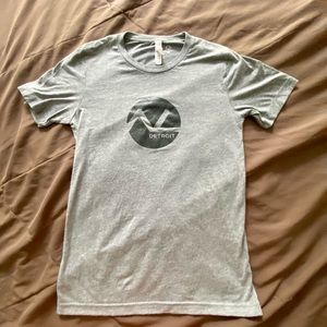 Grey and black graphic tee shirt size xs… soft feel